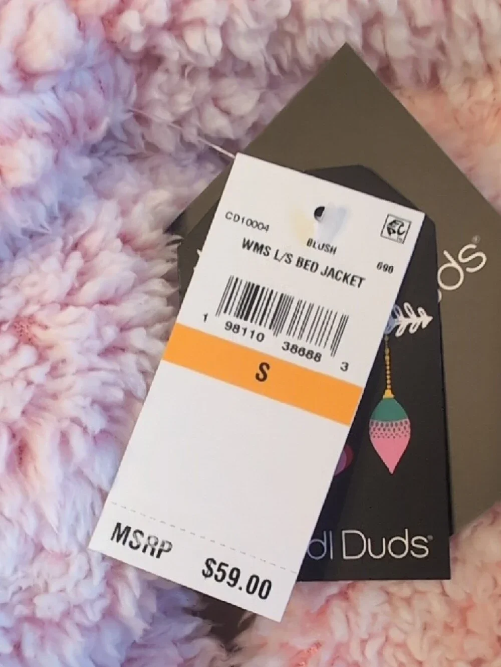 NWT Cuddl Duds Pink Sherpa Cardi Small - Picture 9 of 9